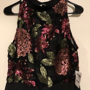 Brand new sequin mesh body con dress!